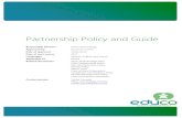 Partnership Policy and Guide - Educo › Educo › media › Documentos › ... · Quality Management and Social Responsibility Policy Child Participation Standards 2. Rationale For