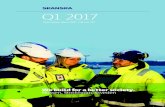 Q1 2017 - Skanska · 2017-05-05 · Skanska Three month report, January–March 2017 3 Q1 2017 Press release, May 5, 2017, 7:30 a.m. CET We build for a better society. Slussen, Stockholm,