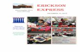 ERICKSON EXPRESS - Bloomingdale School District 13Please refer to the Weekly Erickson Express for up-to-date list of ac vi es and events. Follow Erickson Elementary School on Twi ©er