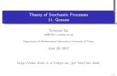 Theory of Stochastic Processes 11. Queuessei/lec/ohp_SP11.pdfTheory of Stochastic Processes 11. Queues Tomonari Sei sei@mist.i.u-tokyo.ac.jp Department of Mathematical Informatics,