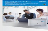Samsung Multifunction - SoluPrint · Samsung’s new color ProXpress C2620DW and C2670FW MFP deliver brilliant color quality and a wide feature set that will help any business maximize