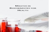 MASTER IN BIOCHEMISTRY FOR HEALTH · 1) omputational genomics and evolution. 2) omputational systems biology. 3) An experimentalist survival guide in computational biology methods