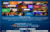 summit - 201 6 - Amazon Web Servicesalliedweb.s3.amazonaws.com/.../content_mrkt/ppl/medical-device-summit-2016-brochure.pdfsummit - 201 6 2nd Annual ComplianceOnline Medical Device