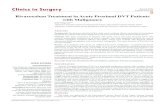 Clinics in Surgery Research Article · duplex sonography, venography and or MRI. Before the treatment, the extent of DVT was confirmed in all of ... including phlebography and color