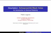Gravitation:Schwarzschild Black Holes - Pablo Lagunalaguna.gatech.edu/Gravitation/notes/Chapter05.pdf · 2013-03-05 · Gravitation:Schwarzschild Black Holes An Introduction to General