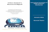 Crime Analyst’s International Association of · 2015-01-12 · International Association of CRIME ANALYSTS 800.609.3419 ... evaluations on a Problem-Oriented Policing initiative