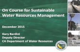 On Course for Sustainable Water Resources Management · On Course for Sustainable Water Resources Management December 2015 ... localized stormwater flooding, flash flooding, riverine