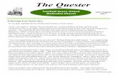 The Quester - Fairfield Grace€¦ · The Quester Fairfield Grace United Methodist Church July/August 2017 To my dear Fairfield Grace family and friends in Christ Jesus, “Here I