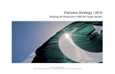 Pakistan Strategy 2016 · Operation Zarb-e-Azb led to improving security situation Crackdown by special forces against miscreants in targeted areas in the country LNG deal finalized