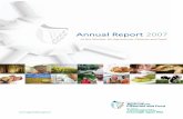 Annual Report 2007 - DAFM - Home · 2019-02-08 · environment ( €6bn), the food industry ( €289m) and agri-food research ( €641m). During 2007, all of the sectoral initiatives