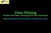 Data Mining - University of Waikatobernhard/416/slides/... · 2006-05-01 · Data Mining: Practical Machine Learning Tools and Techniques (Chapter 7) < number> Discretization: