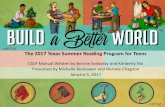 The 2017 Texas Summer Reading Program for Teens › sites › default › files...The 2017 Texas Summer Reading Program for Teens ... •Chapter 1: Why Teens Need Summer Programming