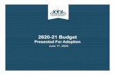 Proposed KSD Budget 20 21 For June 17 · Transportation Add Bus Drivers +3.0 at 5.0 hours each & Attendants +24 hours 225,000 Bus/Fleet +1.0 (mechanic support) 90,500 Bargaining Cost