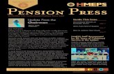 Volume 58, September 2015 Pension Press · Pension Press HOUSTON MUNICIPAL EMPLOYEES PENSION SYSTEM The Newsletter of the Houston Municipal Employees Pension System Sherry Mose Chairman