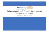 Manual of Policies and Procedures - Microsoft...2018/03/30  · In that spirit, the Manual of Policies and Procedures (MoPP) of Rotary District 6270 lays out accepted practices and