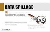 Data Spillage - insurehub.org · The files that support HDFS are stored as part of the local system memory Hadoop Distributed File System is patterned after Unix NameNode: Stores