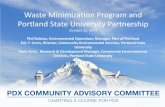 Waste Minimization Program and Portland State … › pdfs › PDX_CAC_102214_Waste...1 Waste Minimization Program and Portland State University Partnership October 22, 2014 Phil Ralston,