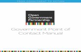 Government Point of Contact Manual€¦ · Government Point of Contact Manual OGP print logo 9/1/2011 this version for all print publications for online, use web version of logo Preferred