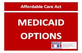 Affordable Care Act - | hbx...Medicaid Under the ACA Expands Access to Affordable Coverage • Creates new eligibility group for childless adults aged 19-64 with income up to 133%