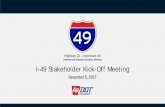 Crawford and Sebastian Counties, Arkansas I-49 … Stakeholder...Crawford and Sebastian Counties, Arkansas AGENDA 22 Technical Working Group Meeting #1 • Role and responsibilities