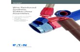 Wire Reinforced Synthetic Rubber Hose Assembliespub/@eaton/...Wire Reinforced Synthetic Rubber Hose Assemblies Aeroquip® • Lightweight and Flexible • Qualified to Industry Standards