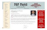 P&P Playbill - WordPress.com › 2015 › 11 › pp-playbill-dec-20151.pdfPhotography..... Jerry Chiat, Bonnie King-Rose Promotion & Publicity ..... Leila Hopkins Video ..... Rod Clark
