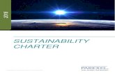 SUSTAINABILITY CHARTER - Parexel · The commitments set forth in PAREXEL’s Sustainability Charter and attendant policy ... • Globally recycle standard office supply waste (paper,