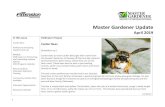 Master Gardener Update - Janesville Urban Forest Alliance April 2019.pdf · Master Gardener Update April 2019 In this Issue arder ees Pollinators and Spring Garden lean-up RPMGA: