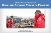 Homeland Security Research Program Overview Presentation€¦ · Research results included in the widely used Water Contaminant Information Tool (WCIT): • contaminant characteristics