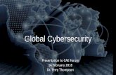 Global Cybersecurity - CAE Community · Presentation to CAE Forum ... • Annual conference since 2014 • Held in Wuzhen, Zhejiang Province • President Xi Jinping advocates “internet