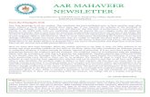 AAR MAHAVEER NEWSLETTERaarm.ac.in/pdf/issue-no-13-jan-14.pdf · Then we offer tips on Resume. ISRO Chairman undertook Deeksha. Chairman, Mahaveer Educational Society, determination
