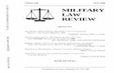 MILITARY LAW REVIEW - Library of Congress1.pdf · Volume 156 June 1998 MILITARY LAW REVIEW ARTICLES THE TWENTY-SIXTH ANNUAL KENNETH J. HODSON LECTURE: MANUAL FOR COURTS-MARTIAL 20X