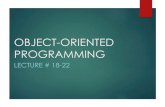 OBJECT-ORIENTED PROGRAMMINGMethod Overloading Method overloading is one of the ways that Java supports polymorphism. Defining two or more methods with the same name in a class is called