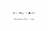 Java Object Model › pdf › uploaded › 262 › swddsp10jompt2.pdfDefault hashCode() •Hashes memory address of object; consistent with default equals() method •If you override