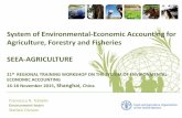 System of Environmental-Economic Accounting for ...€¦ · SEEA Agriculture progress to date • The development of a System of Environmental-Economic Accounting for Agriculture