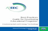 Best Practices Guide for Developing Educational Programs › ateecdownloads › Best_Practices.pdf · various curricular materials, including core curricula for 2 - year and high