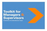 Toolkit for Managers & Supervisors - Wellness€¦ · Toolkit for Managers and Supervisors GuidanceResources ® Formal Management Referrals There may be an occasion when you require
