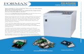 HARD DRIVE SHREDDER - Formax · The Formax FD 87HDS Hard Drive Shredder provides the best level of security by physically destroying discarded hard drives. Simply load a hard drive