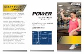 START YOUR LEGACY - SportsEngine€¦ · Start your pursuit of maximum performance and finish strong with Sanford POWER. Whether you’re shattering school records, playing at the