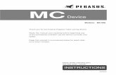 MC - 2kltd.com2kltd.com/PDF/Instructions/MC400.pdf · MC Device 9A2854E Thank you for purchasing Pegasus' labor saving device. Study this manual very carefully before beginning any