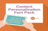 Content Personalization Fact Pack - OneSpot · Content Personalization Fact Pack d Stats About alization t d Stats About . ... Read on to get the fast facts about personalization