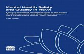 Mental Health Safety and Quality in NSW · Mental Health Safety and Quality in NSW: A plan to implement recommendations of the Review of seclusion, restraint and observation of consumersNSW