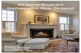 63 Ditmar Boulevard Sophistication, Style, On-trend! · 2018-08-09 · 63 Ditmar Boulevard Kitchen: 24 X 16: A sunlit Kitchen with center island, breakfast bar and dining area features
