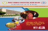 F A M I LY H Holy Family Hospital New DelHi · Holy Family Hospital New DelHi Vol. 2 Issue 4 October – December 2017 Greetings of the Season and Best Wishes for the New Year 2018!