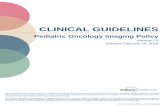 Pediatric Oncology Imaging Policymedicalpolicy.bluekc.com › MedPolicyLibrary › Advanced Imaging › P… · Pediatric Oncology Imaging PEDONC-1.2: Appropriate Clinical Evaluations