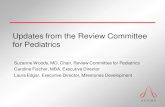 Updates from the Review Committee for Pediatrics › meetings › 2016Spring... · Updates from the Review Committee for Pediatrics Suzanne Woods, MD, Chair, Review Committee for