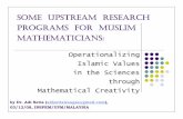 Some Upstream Research Programs for Muslim Mathematicianswaqfacademy.org/wp-content/uploads/2013/03/Dr.-Adi-Setia-AS.-03_… · 1. Values & Axioms Mathematics, like all other sciences,
