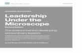 LEADERSHIP DEVELOPMENT Leadership Under the Microscope › wp-content › uploads › ... · Leadership Success by Magnifying Your Strengths,2 emphasized how strengths could be developed.