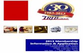 2013 Membership Information & Application - Trib Group · 2013 Membership Information & Application 2775 Cruse Road, Suite 2401 Lawrenceville, GA 30044 phone 770-451-4302 fax 770-451-4312