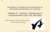 Chapter 9 Auditor s Response to Assessed Risk (ISA 330 ... › 2018 › 09 › ... · Slide 9.3 Hayes, Gortemaker and Wallage, Principles of Auditing PowerPoints on the Web, 3rd edition